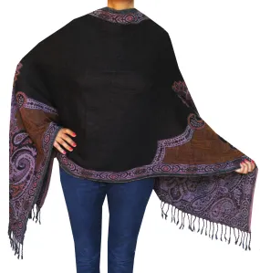 Scarves and Wraps Womens Boiled Wool India Clothes (76 x 28 inches)