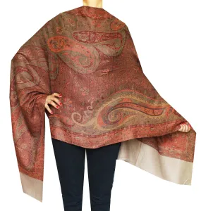 Shawls Paisley Wool Scarf Womens Indian Clothing Gift (80 x 28 inches)