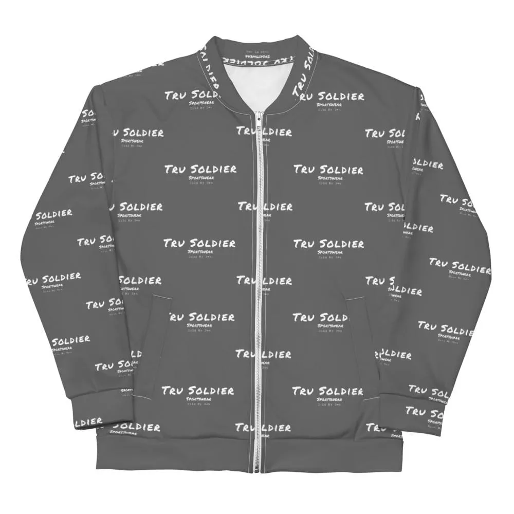 Signature Grey Bomber Jacket