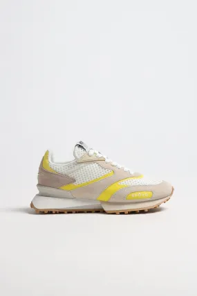 Sneaker Rush Groove in Cream/Yellow