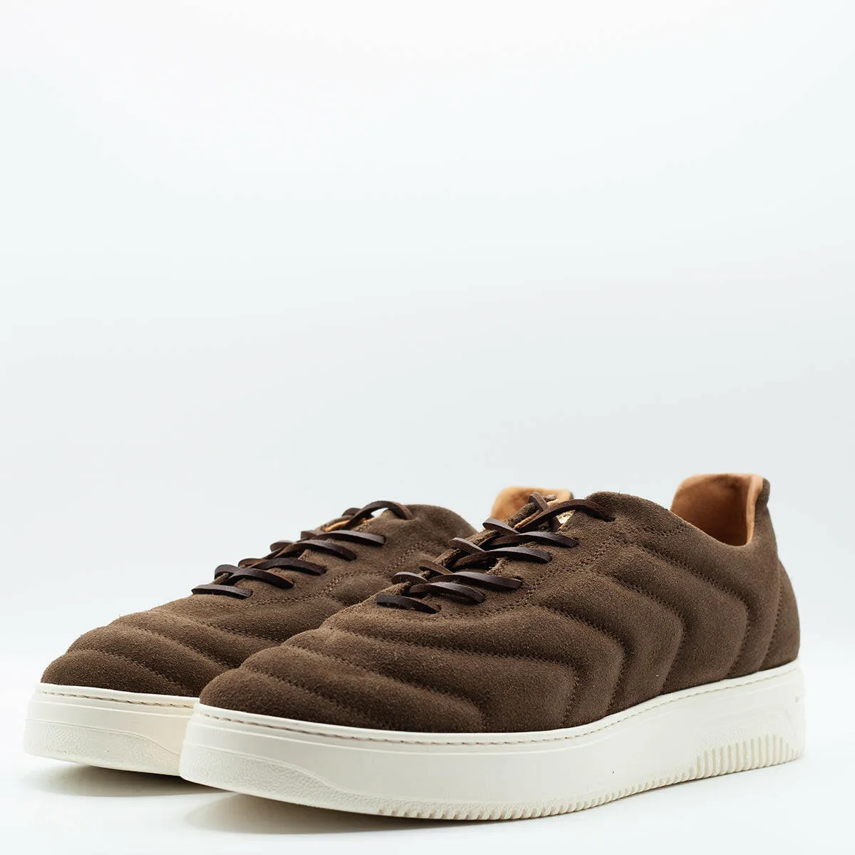 Sneakers da uomo Bomber in camoscio marrone