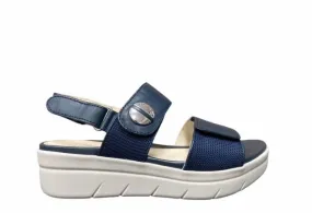 Stonefly women's sandal with velcro Aqua III 12 Nappa 216158 144 ocean blue