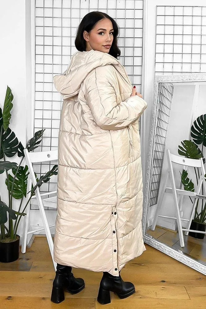 Thick Padded Maxi Parka Jacket