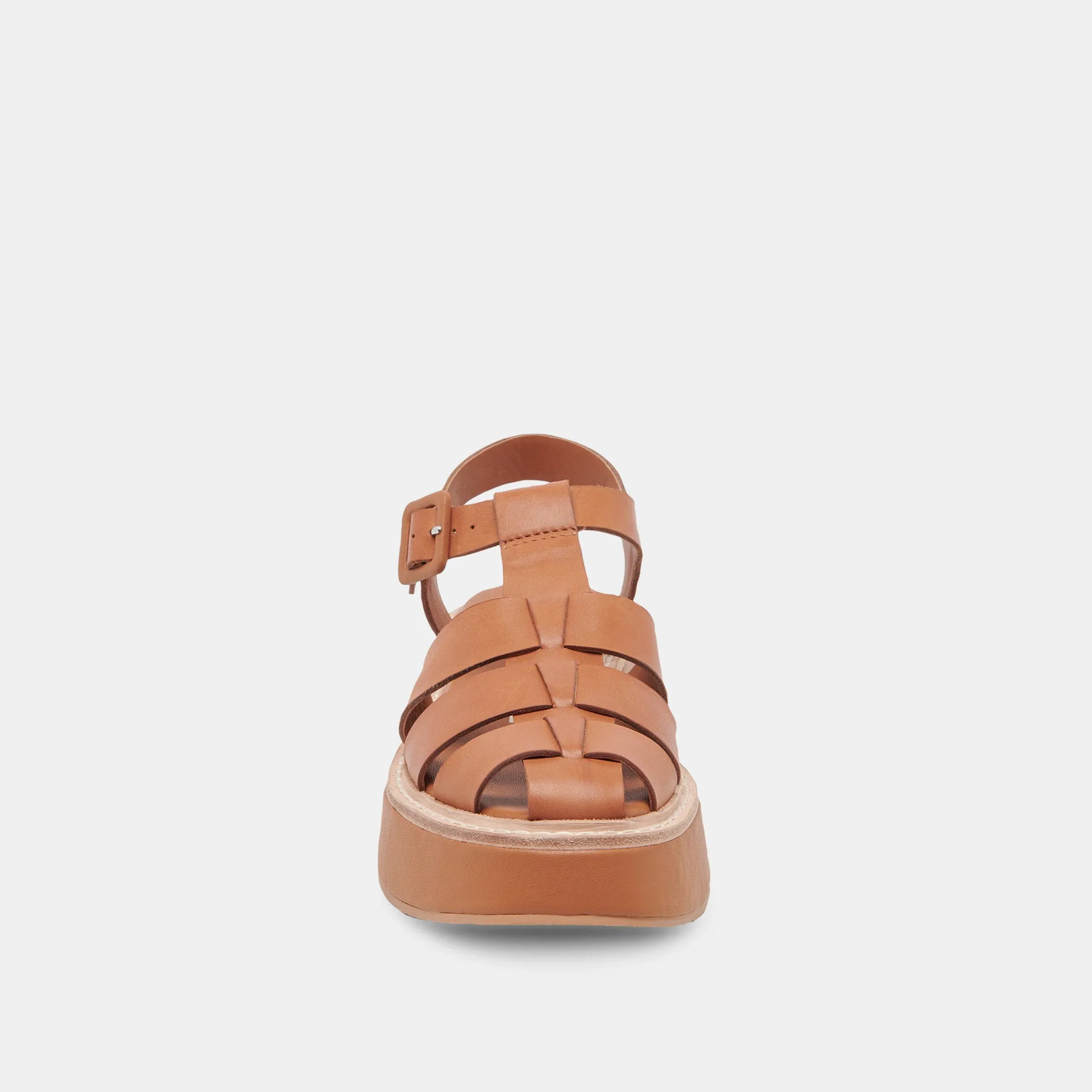 TRISTY SANDALS COGNAC LEATHER