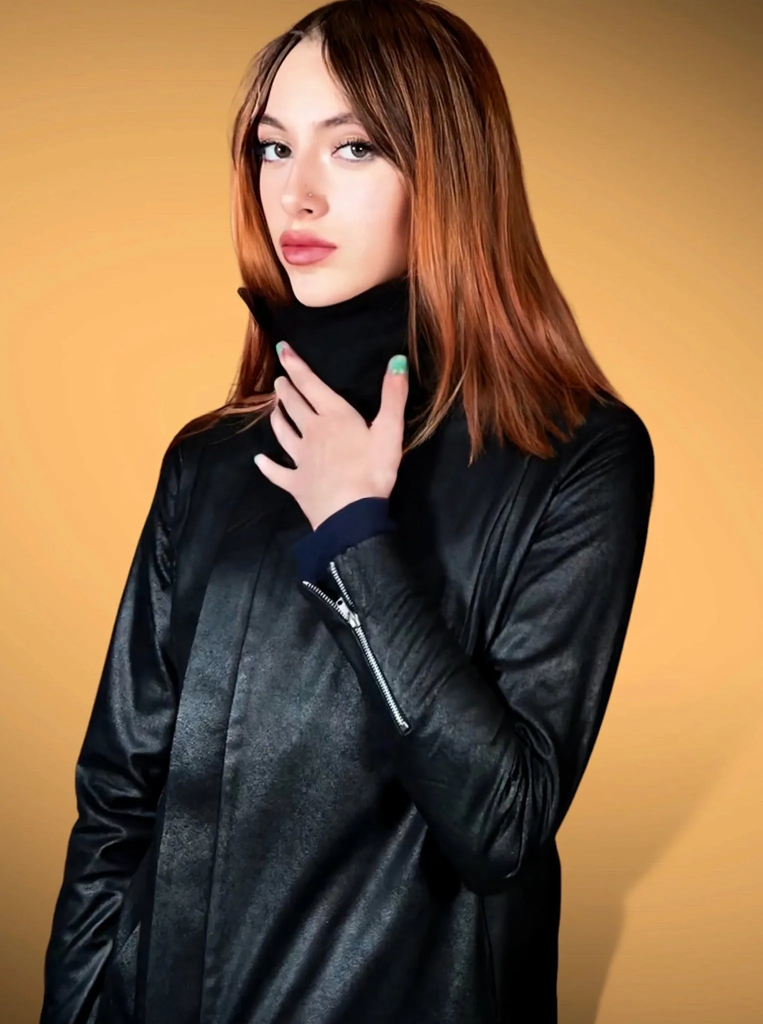 Vegan Matte Leather Biker Jacket - The Varick