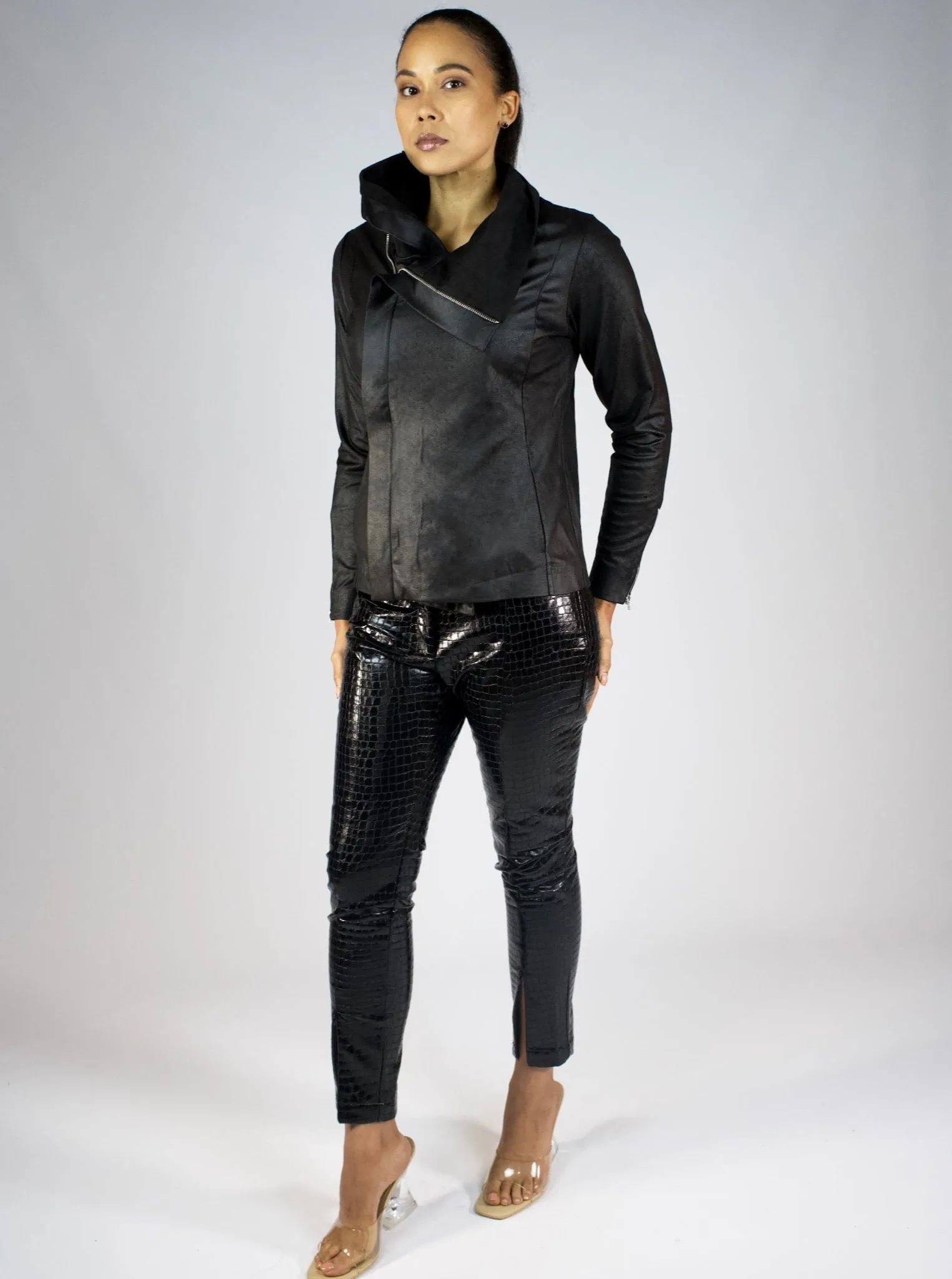 Vegan Matte Leather Biker Jacket - The Varick