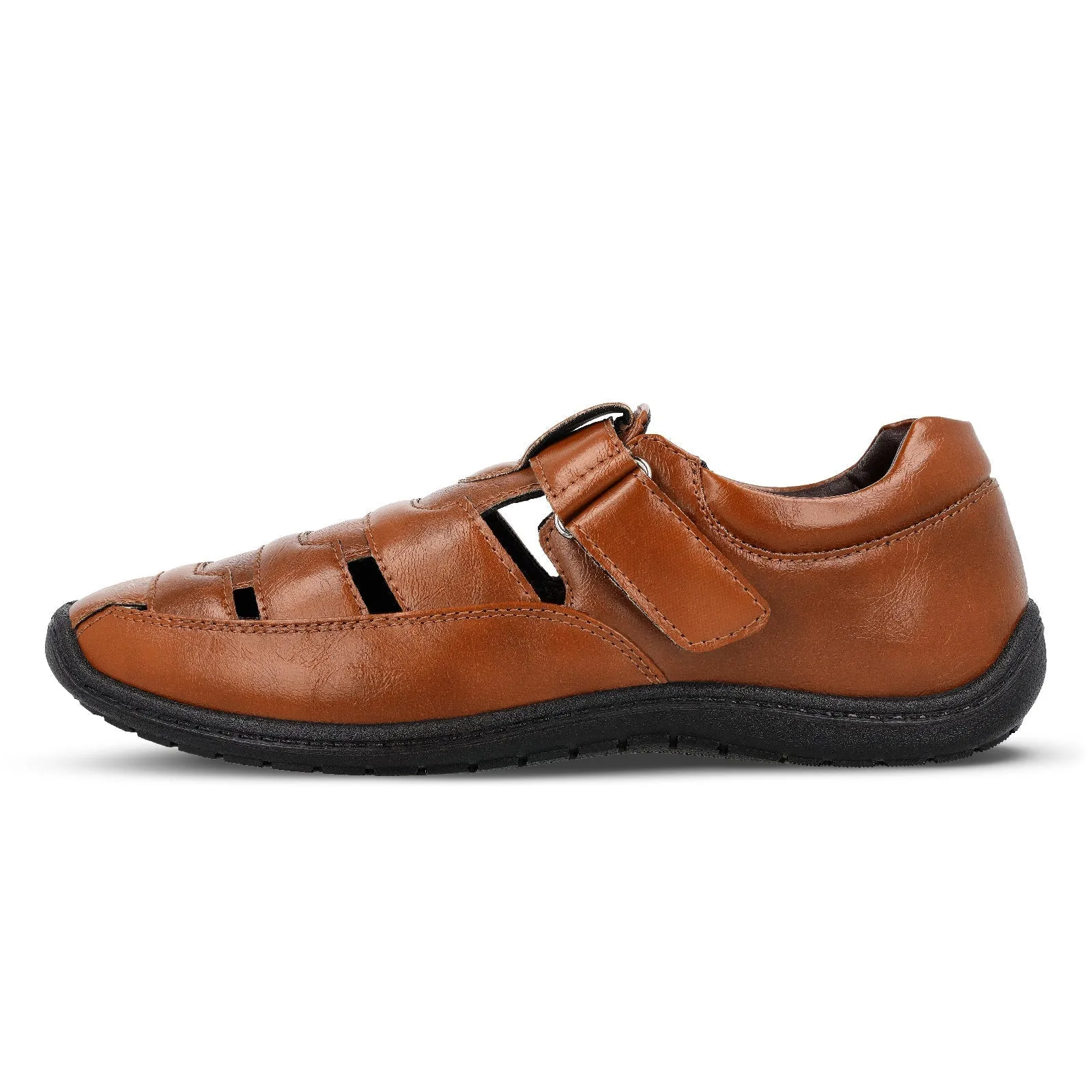 Walkaroo Xgo Gents Solid Roman Sandals  - WF6259 Tan