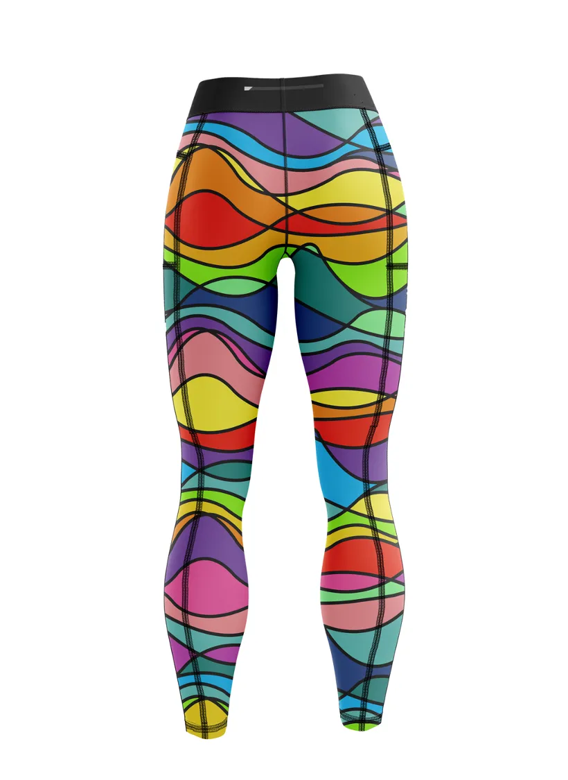 ''Wiggle & wave'' leggings