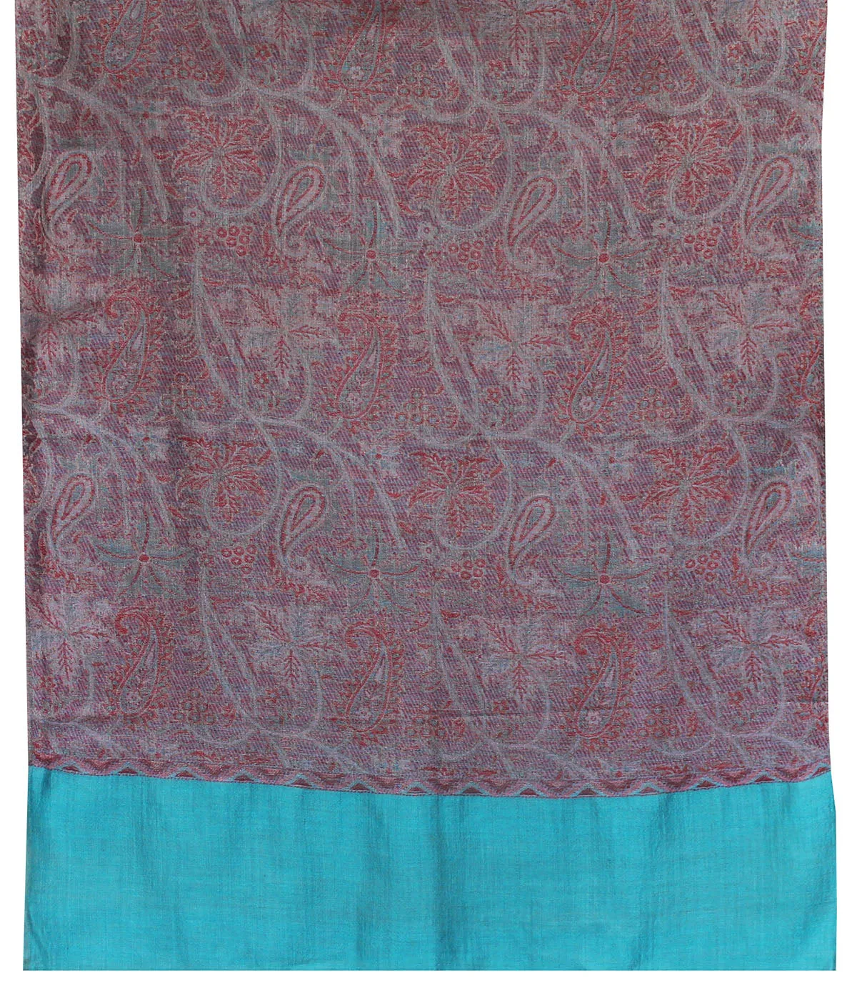 Womens Paisley Scarf Shawl Wool Indian Clothing (80 x 28 inches)