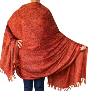 Womens Paisley Wool Shawl Wrap Gift India Clothes (82 x 42 inches)