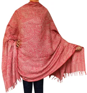 Wool Shawl Scarves Paisley Womens Indian Clothing (82 x 42 inches)