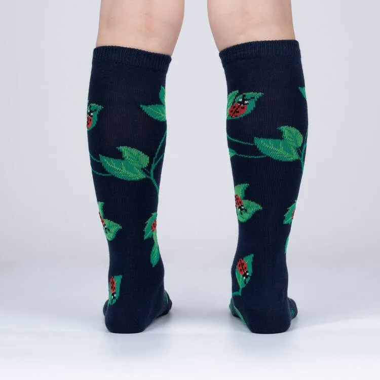 Youth Luck be a Lady Bug Knee Socks